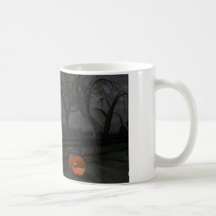 Mug Cottage de sorcière avec la lanterne de citrouille