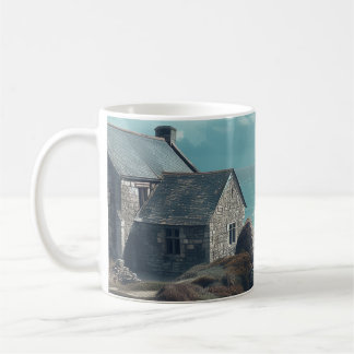 Mug Cottage médiéval sur une falaise