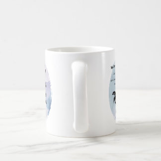 Mug Cottage Rose de l'amour sur le bleu