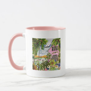 Mug Cottage rose sur la baie I