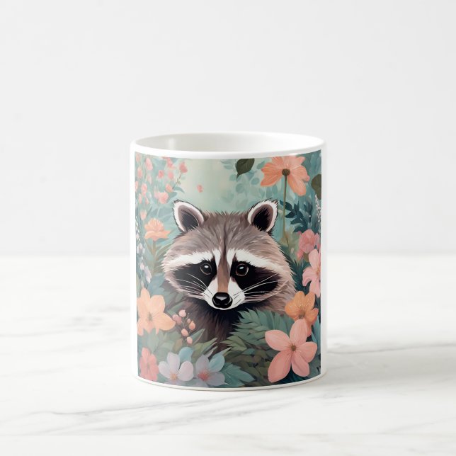 Mug Cottagecore Cute Raccoon (Centre)