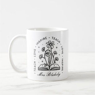 Mug Cottagecore enseignant personnalisé sombre académi
