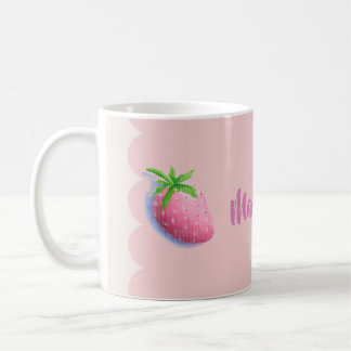 Mug Cottagecore Féminin Rose Fille aux Fraises
