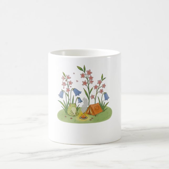 Mug Cottagecore Grenouille Camping (Centre)