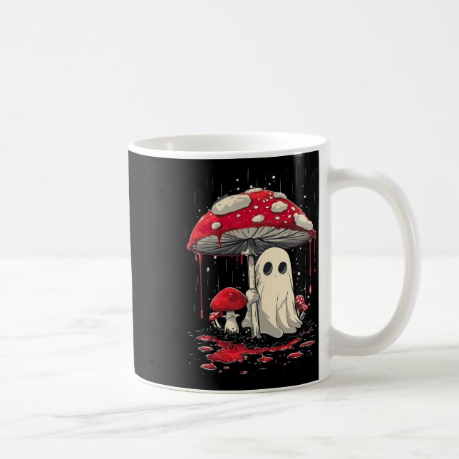 Mug Cottagecore Halloween Chemise Fantôme Champignons  (Droite)