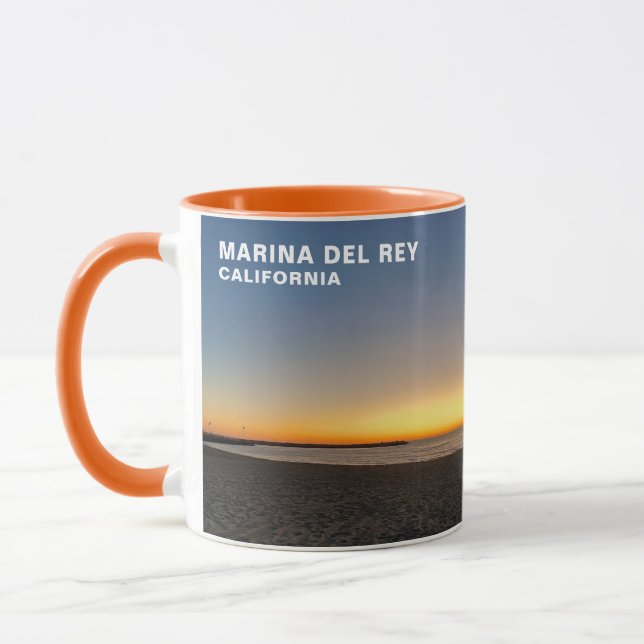 Mug Coucher de soleil à l'heure dorée - Marina Del Rey (Gauche)