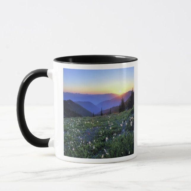 Mug Coucher de soleil à Obstruciton Point, Parc nation (Gauche)