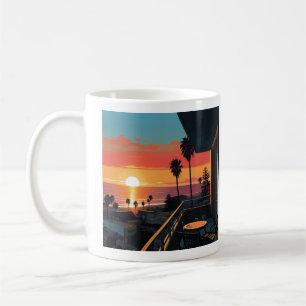 MUG COUCHER DE SOLEIL À PÈRE NOËL MONICA #1