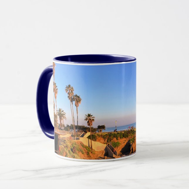 Mug Coucher de soleil à San Diego (Devant gauche)