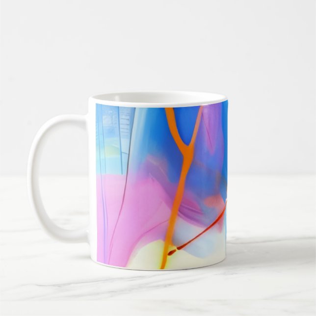 Mug Coucher de soleil abstrait bonbon (Gauche)
