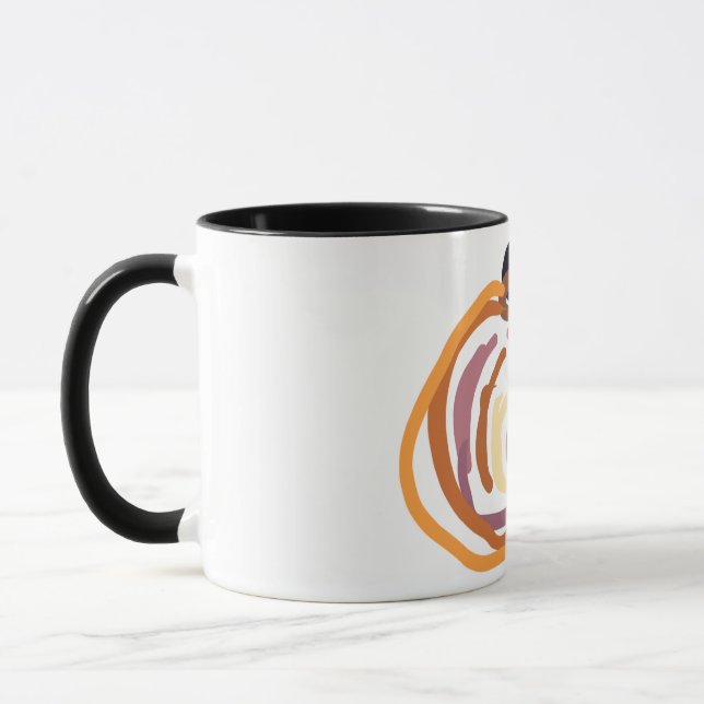 Mug Coucher de soleil citrouille automne mignon (Gauche)