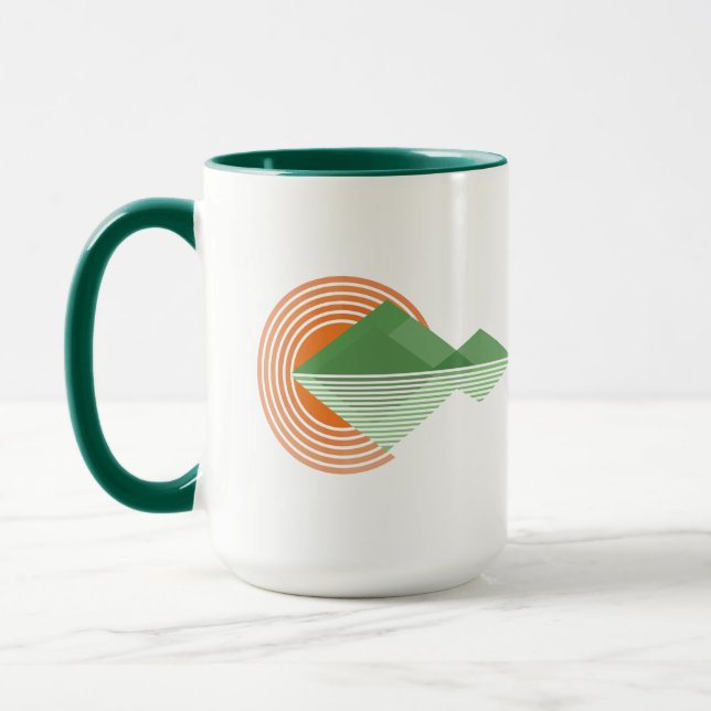 Mug Coucher de soleil dans la vallée (Gauche)