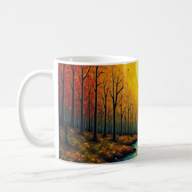 Mug Coucher de soleil d'automne (Gauche)