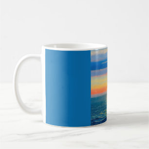 Mug Coucher de soleil de la mer d'Orange