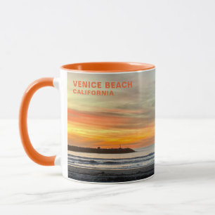 Mug Coucher de soleil de l'heure d'or - Venice Beach,