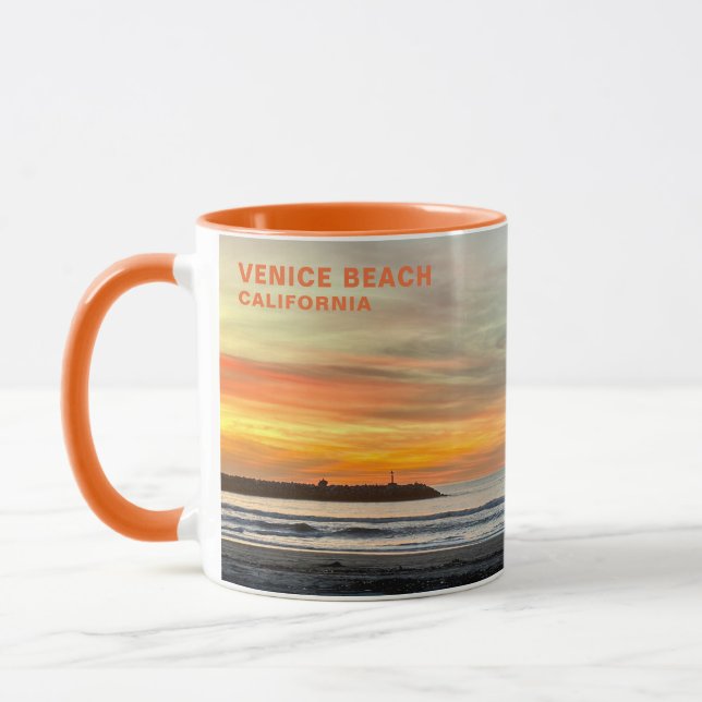Mug Coucher de soleil de l'heure d'or - Venice Beach,  (Gauche)
