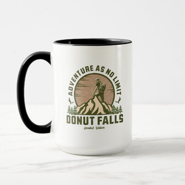 Mug Coucher de soleil de randonnée des chutes de Donut (Gauche)
