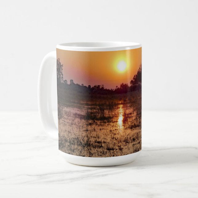 Mug Coucher de soleil doré  (Devant gauche)