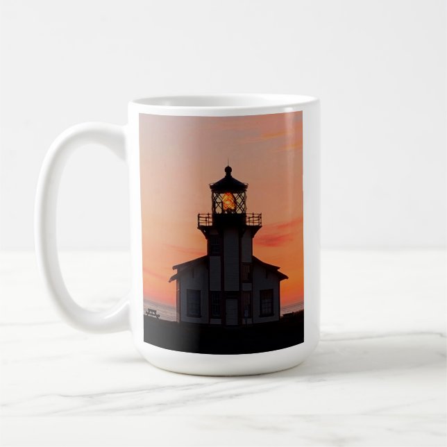 Mug Coucher de soleil du phare de Mendocino (Gauche)