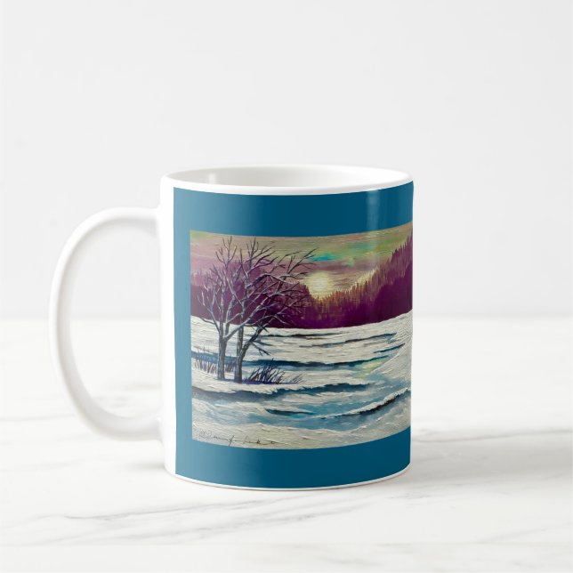 Mug Coucher de soleil en hiver (Gauche)