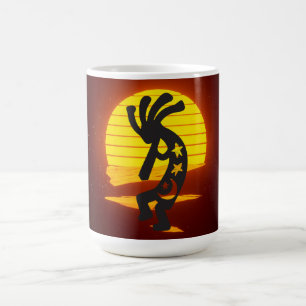 Mug Coucher de soleil Kokopelli Lune et étoiles