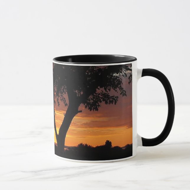Mug Coucher de soleil orange (Droite)