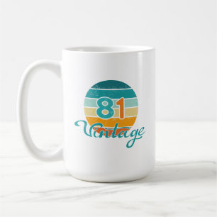 Mug Coucher de soleil rétro 81 Vintage en détresse