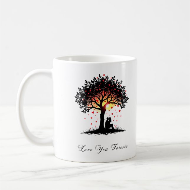 Mug Coucher de soleil romantique - Aimez-vous pour tou (Gauche)