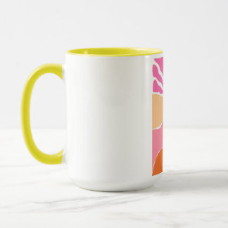 Mug Coucher de soleil rose pâle et orange bohème