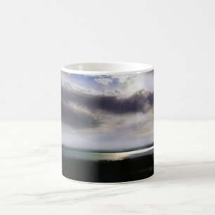 Mug Coucher de soleil sur la peinture d'aquarelle du l