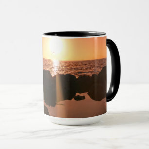 Mug Coucher de soleil sur la plage océanique de Florid