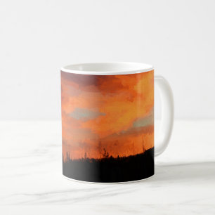 Mug Coucher de soleil sur le lac Swan