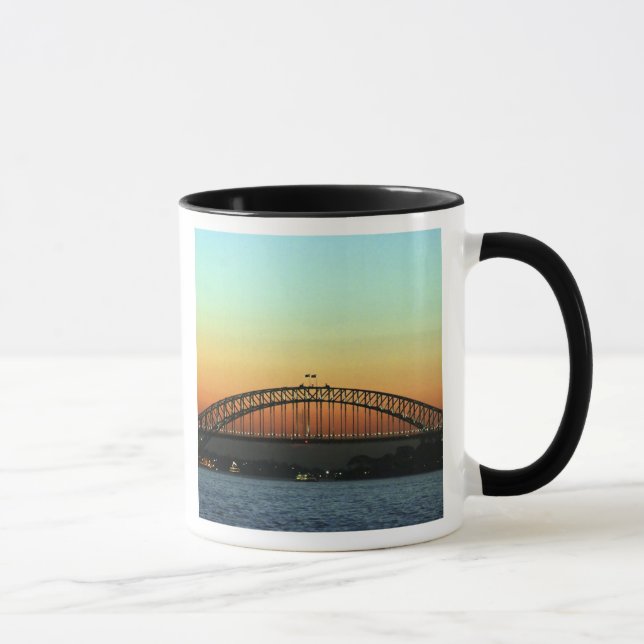 Mug Coucher de soleil sur le pont de Sydney Harbour, A (Droite)