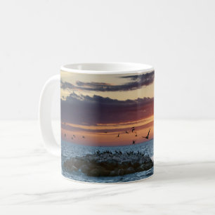 Mug Coucher de soleil sur le rocher pélican, île Dauph