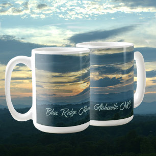 Mug Coucher de soleil sur les montagnes Blue Ridge Ash