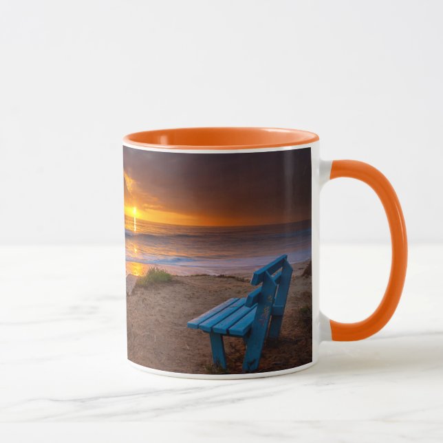 Mug Coucher de soleil sur l'océan Pacifique (Droite)