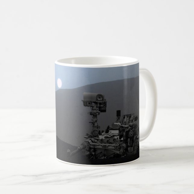 Mug Coucher de soleil sur Mars Curiosity (Devant droit)