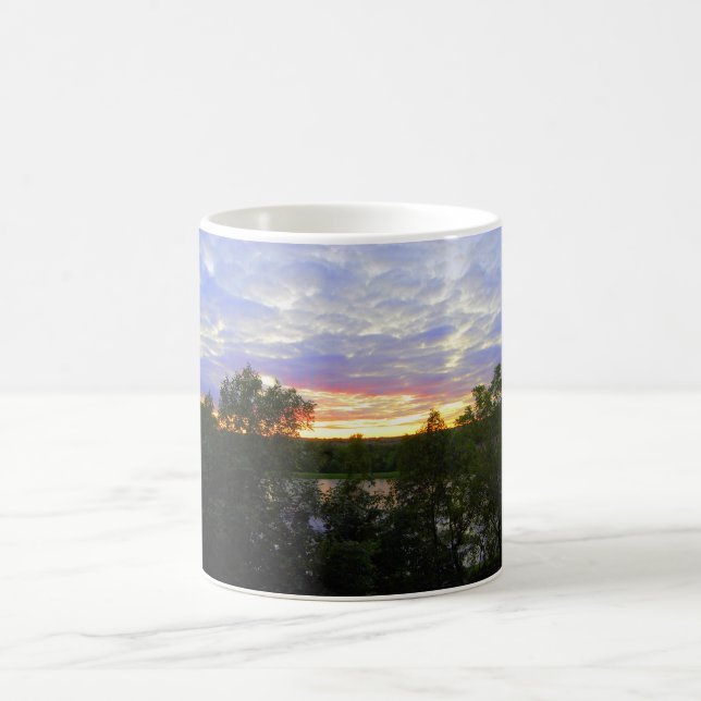Mug Coucher de soleil sur Pond (Centre)