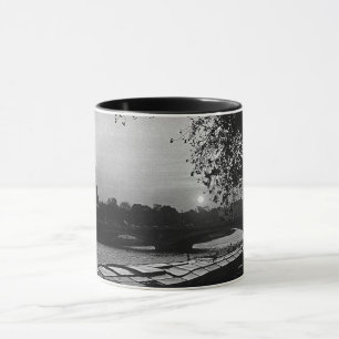 Mug coucher de soleil tour Eiffel Paris France vin