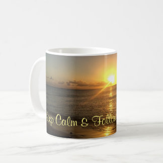 Mug Coucher de soleil tropical et une citation