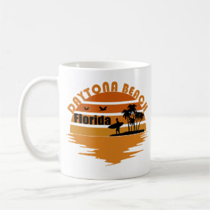 Mug Coucher de soleil vintage à Daytona Beach Floride