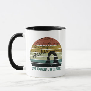 Mug Coucher de soleil vintage - Moab Utah - Parc natio