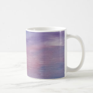 Mug Coucher de soleil violet bleu rose abstrait coloré