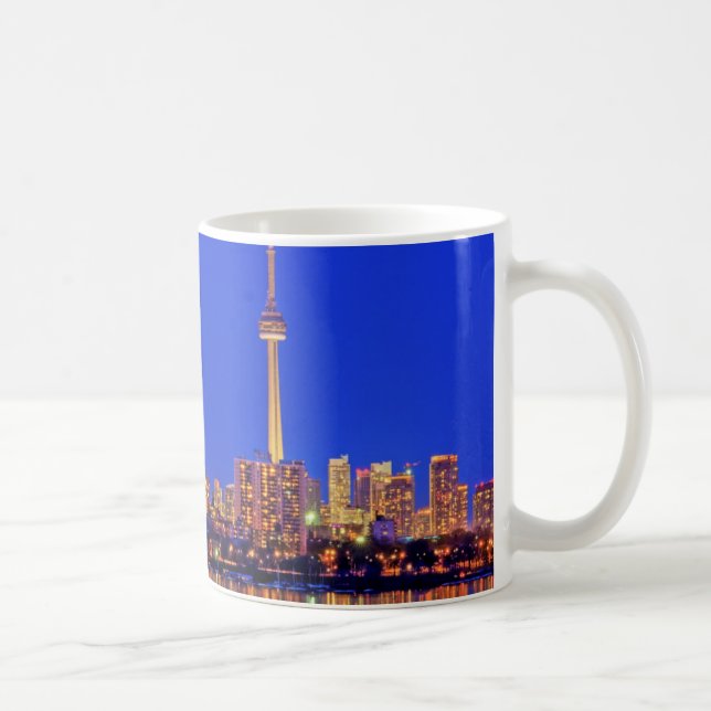 Mug Coucher de ville de Toronto la nuit (Droite)