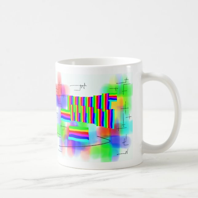Mug coucher du soleil abstrait (Droite)