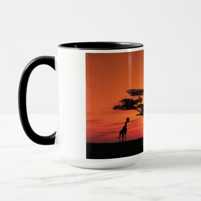 Mug Coucher du soleil africain (Gauche)