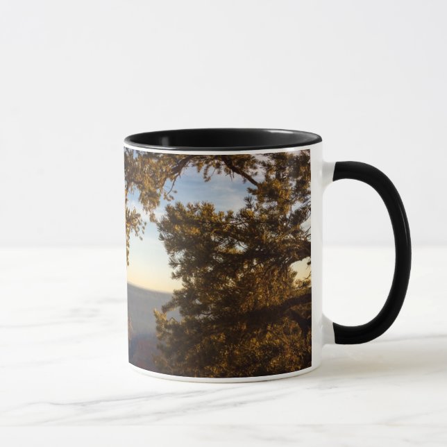 Mug Coucher du soleil au-dessus de canyon grand (Droite)