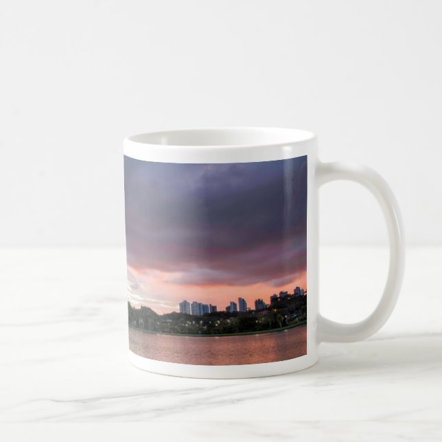 Mug Coucher du soleil au-dessus du parc (Droite)