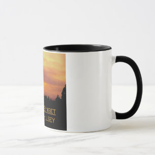 Mug Coucher du soleil de lever de soleil 11 onces.