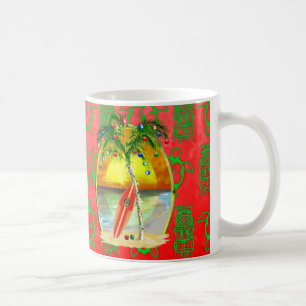 Mug Coucher du soleil de plage de Noël